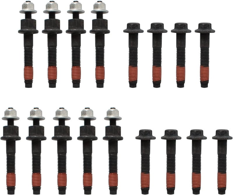 SUSUCAR Exhaust Manifold Bolts Stud Nuts Hardware Complete Set Left + Right for 2009-2016 Chrysler Dodge Ram 1500 2500 3500 Pickup Jeep 5.7L V8 Engnie - Image 2